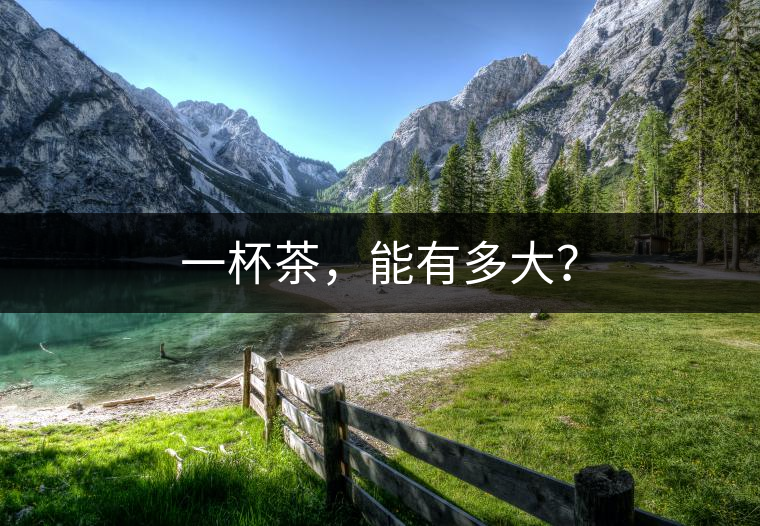 一杯茶，能有多大？