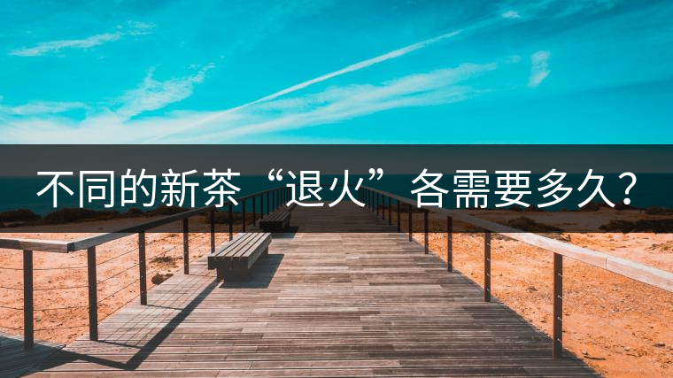 不同的新茶“退火”各需要多久？