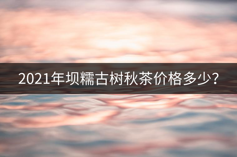2021年壩糯古樹秋茶價(jià)格多少？