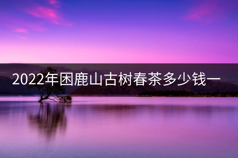 2022年困鹿山古樹春茶多少錢一公斤？