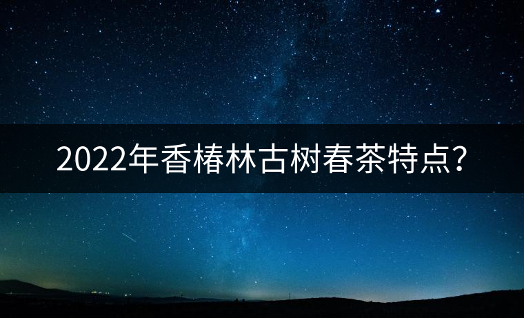 2022年香椿林古樹春茶特點(diǎn)？