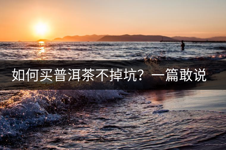 如何買普洱茶不掉坑？一篇敢說真話的良心之作。