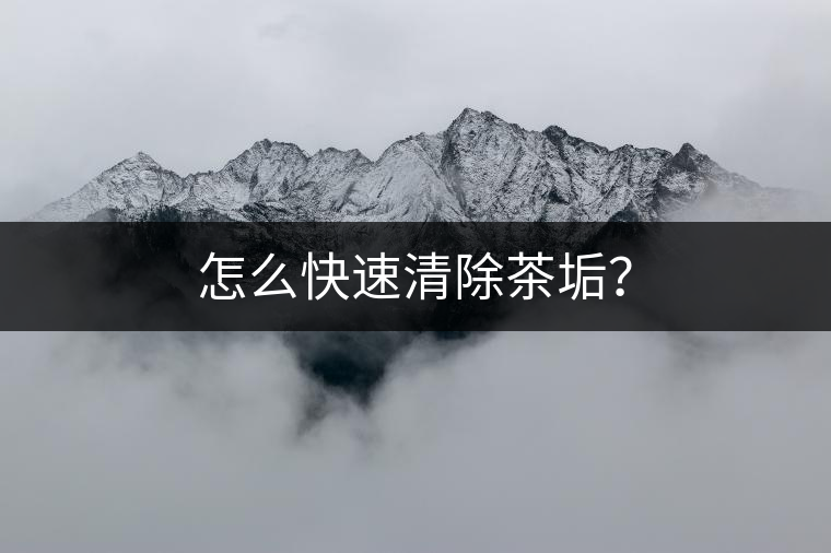 怎么快速清除茶垢？