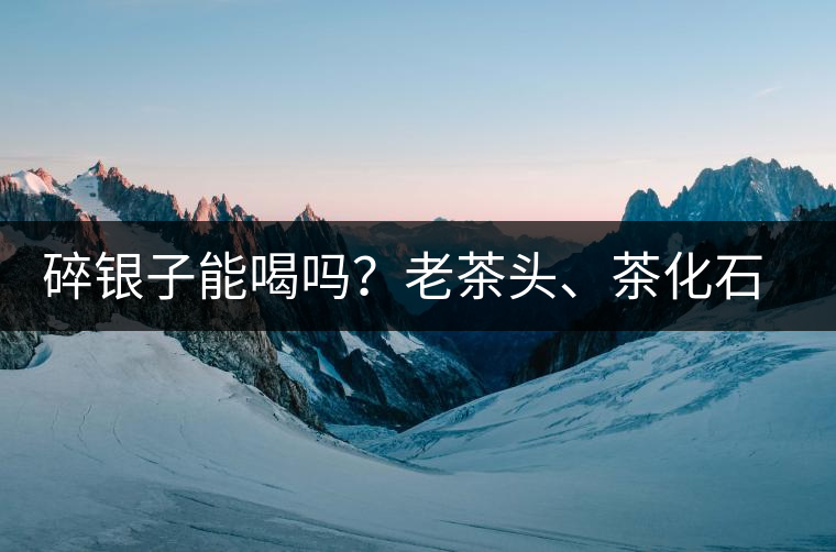 碎銀子能喝嗎？老茶頭、茶化石、碎銀子之間是什么關(guān)系？