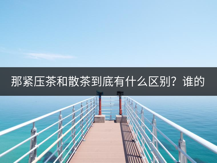 那緊壓茶和散茶到底有什么區(qū)別？誰(shuí)的品質(zhì)又更好呢