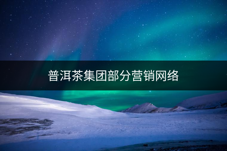 普洱茶集團(tuán)部分營(yíng)銷網(wǎng)絡(luò)